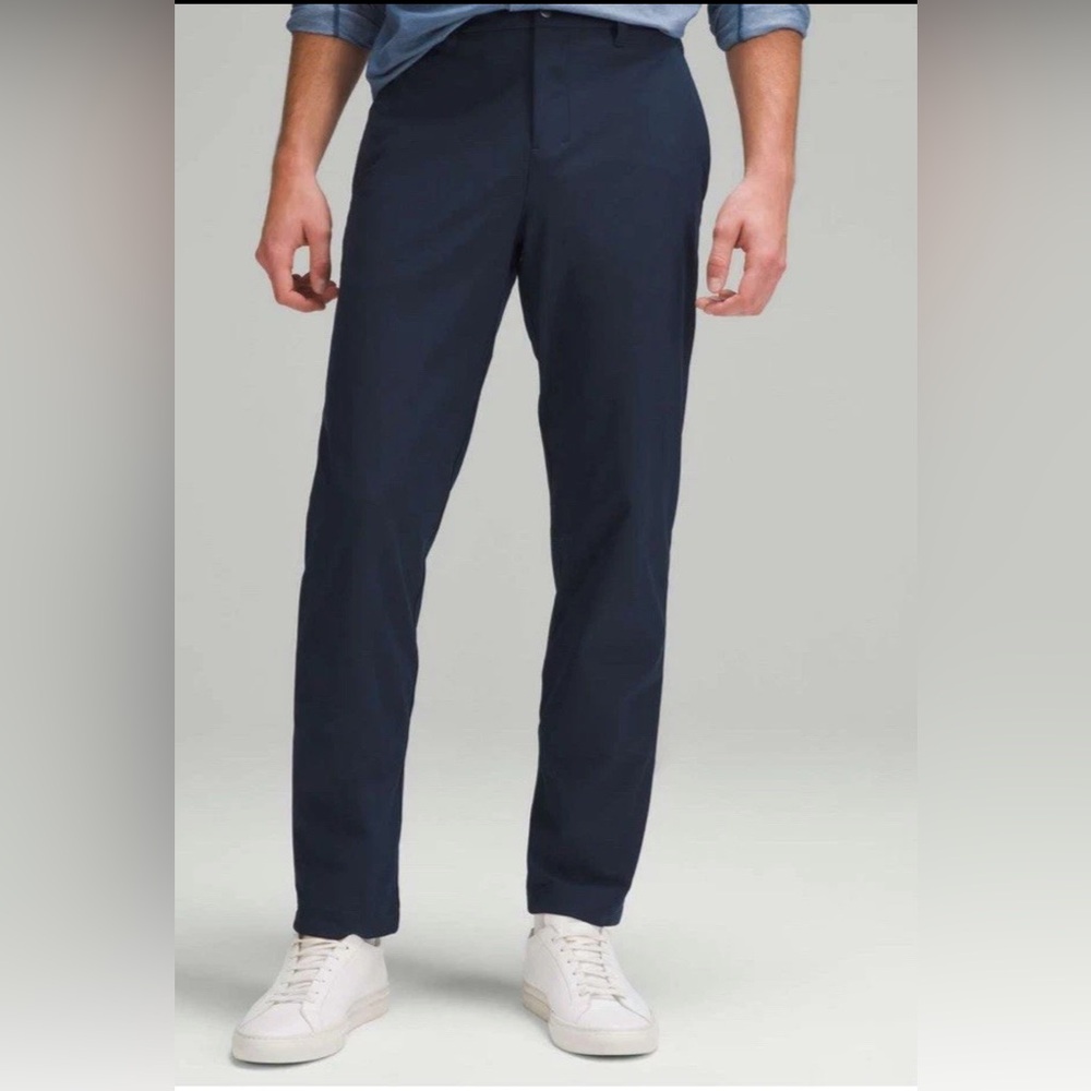 Lululemon ABC Classic Fit Trouser Pants True Navy Warpstreme Size 40x31